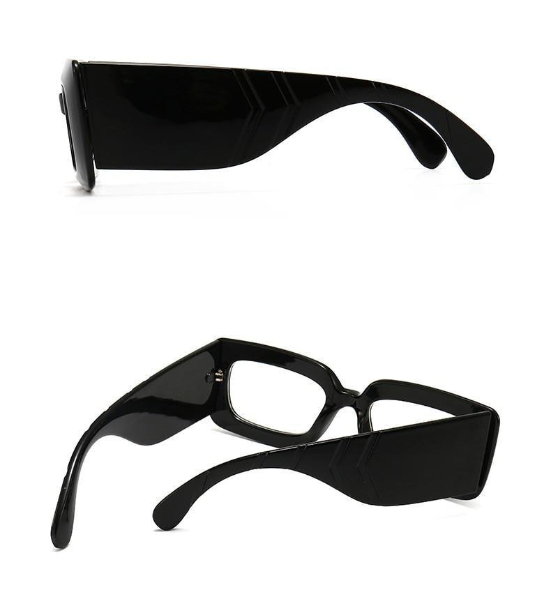 Stevvex Oversized Square Snake Pattern Sunglasses – UV400