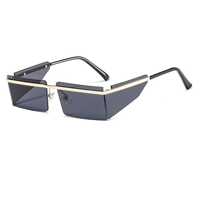 Stevvex Frameless Rectangle Sunglasses – Candy Color UV400