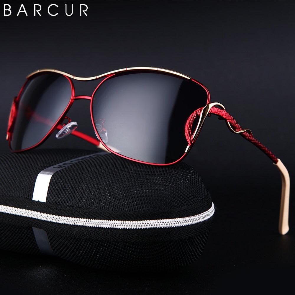 BARCUR Oversized Gradient Polarized Sunglasses for Women
