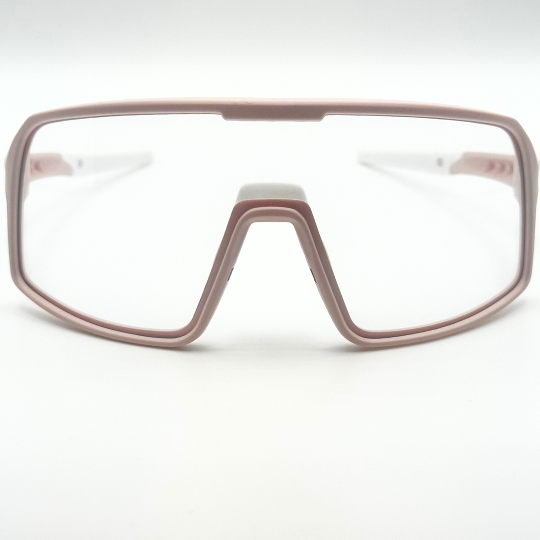 Eastern Outer Mojave sunglasses with photochromic lenses, featuring rose-colored frames and stylish design.