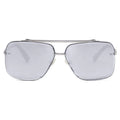 TopFoxx Bella Chrome Silver Oversized Square Aviator Sunglasses