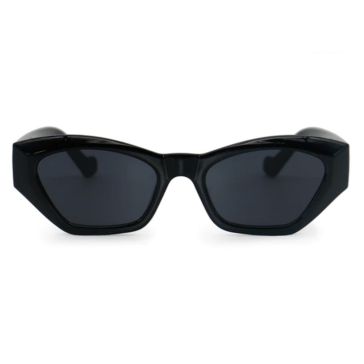 TopFoxx Bright as My Future Black Cat Eye Sunglasses