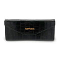 TopFoxx Black Faux Crocodile Hard Sunglasses Case — Classic Texture, Maximum Protection