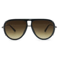 TopFoxx Ivy Luxe Olive Tangle-Free Round Aviator Sunglasses