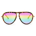 TopFoxx Ivy Luxe Pride Tangle-Free Round Aviator Sunglasses