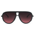 TopFoxx Ivy Luxe Ruby Tangle-Free Round Aviator Sunglasses