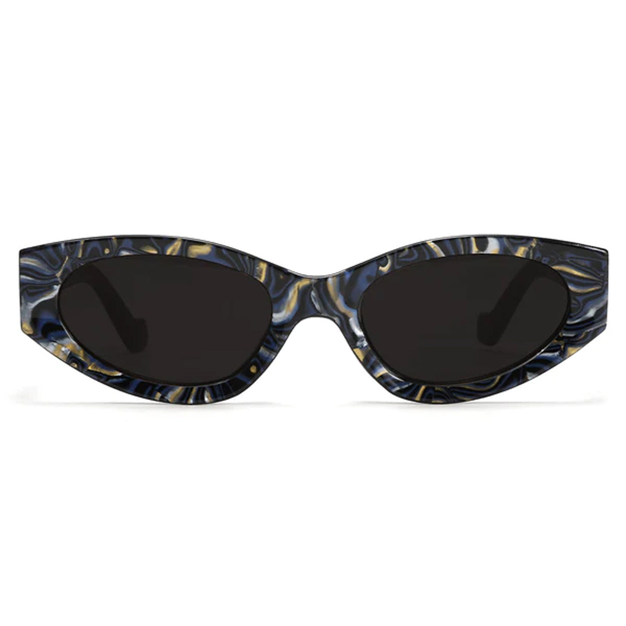 TopFoxx Kat x Money Moves Dark Blue Tangle-Free Sunglasses