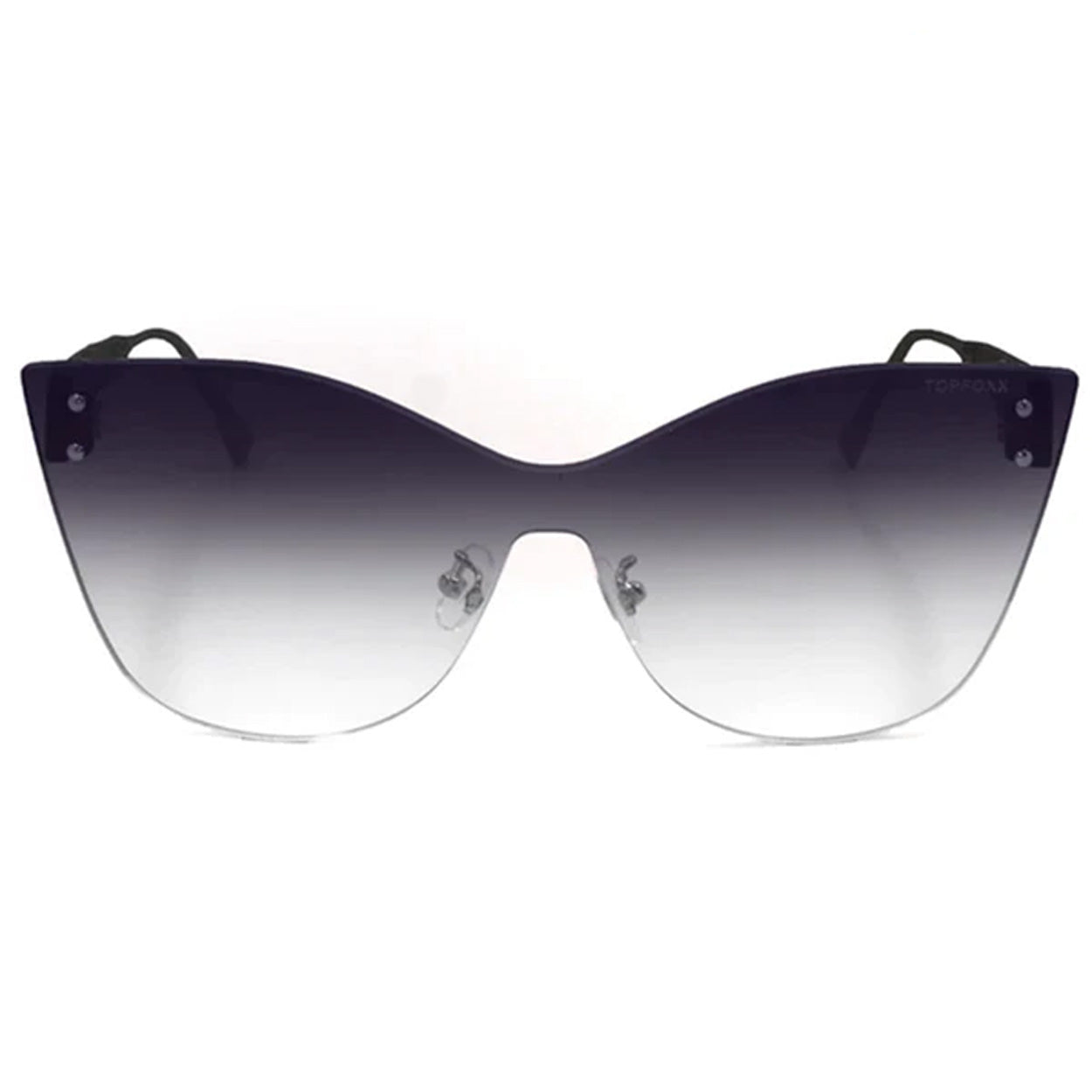 TopFoxx Sustainable Venice 2 Faded Black Aviator Sunglasses
