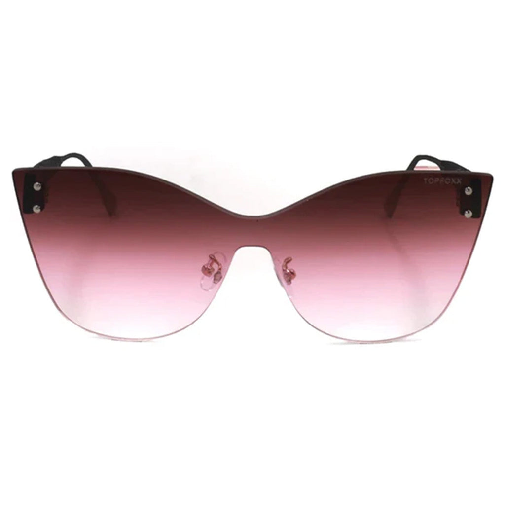 TopFoxx Sustainable Venice 2 Faded Burgundy Aviator Sunglasses