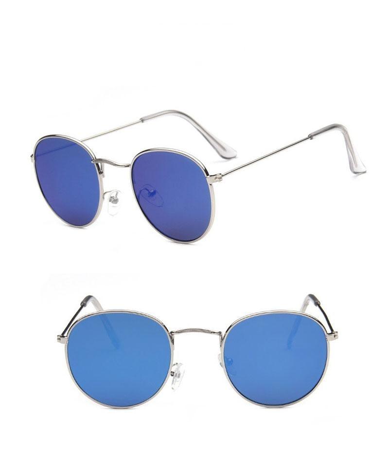 Round-shaped UV protected sunglasses by Stevvex with lightweight frame, suitable for driving, sports, and outdoor activities.