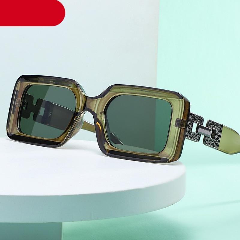 Stevvex Small Vintage Rectangle Sunglasses – UV400 Lightweight