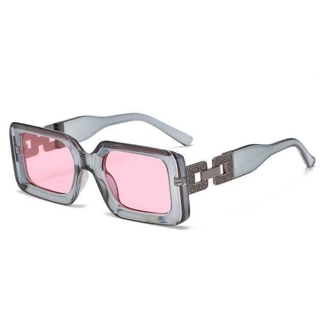 Stevvex Small Vintage Rectangle Sunglasses – UV400 Lightweight