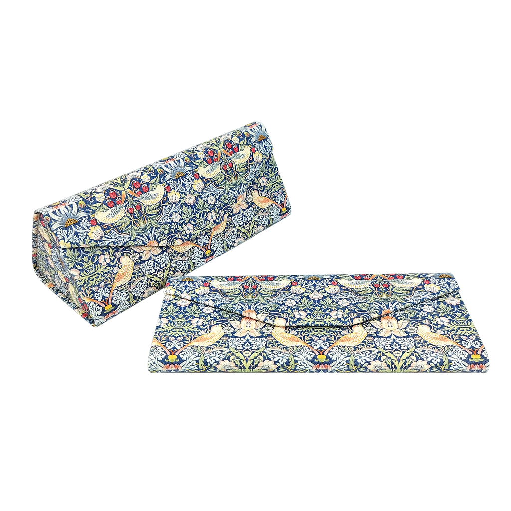 Strawberry Thief by William Morris Vegan Leather Glasses Case