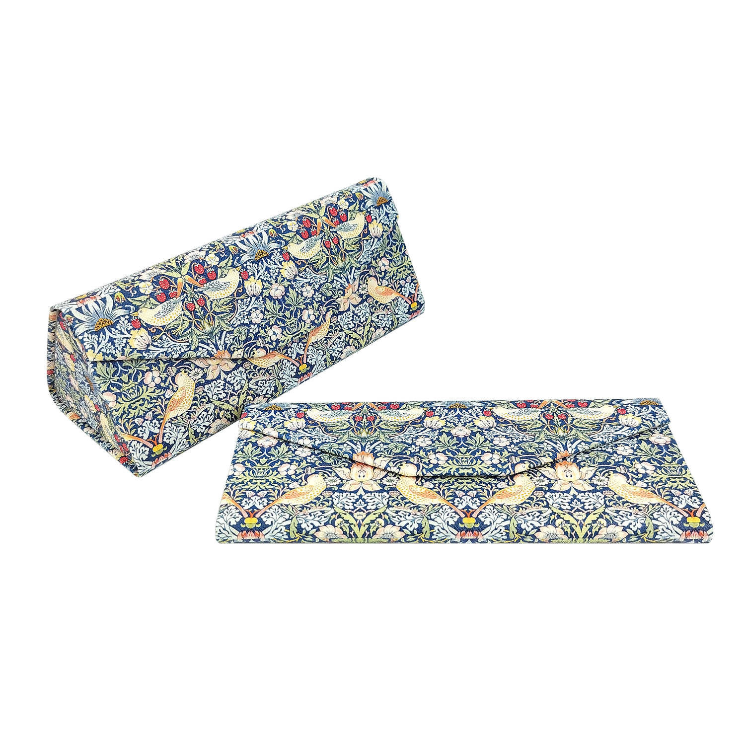 Strawberry Thief by William Morris Vegan Leather Glasses Case