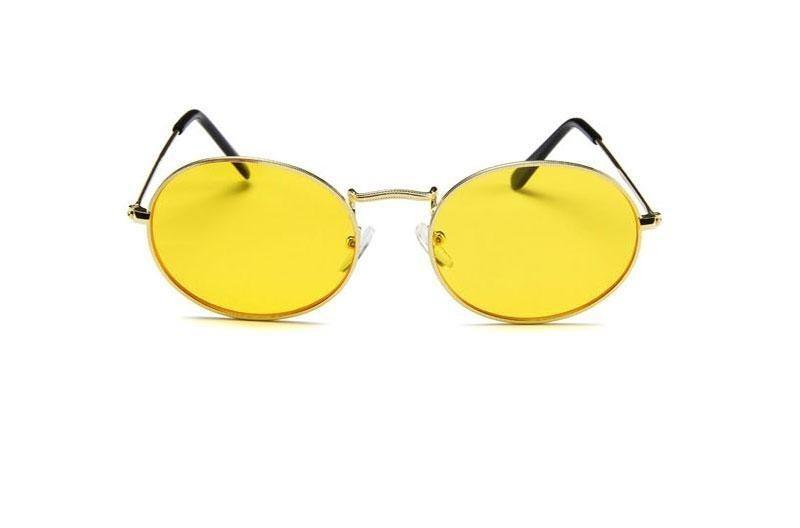 Vintage oval polarized sunglasses for women by Stevvex, stylish circle-shaped black sunglasses with reflective lenses.