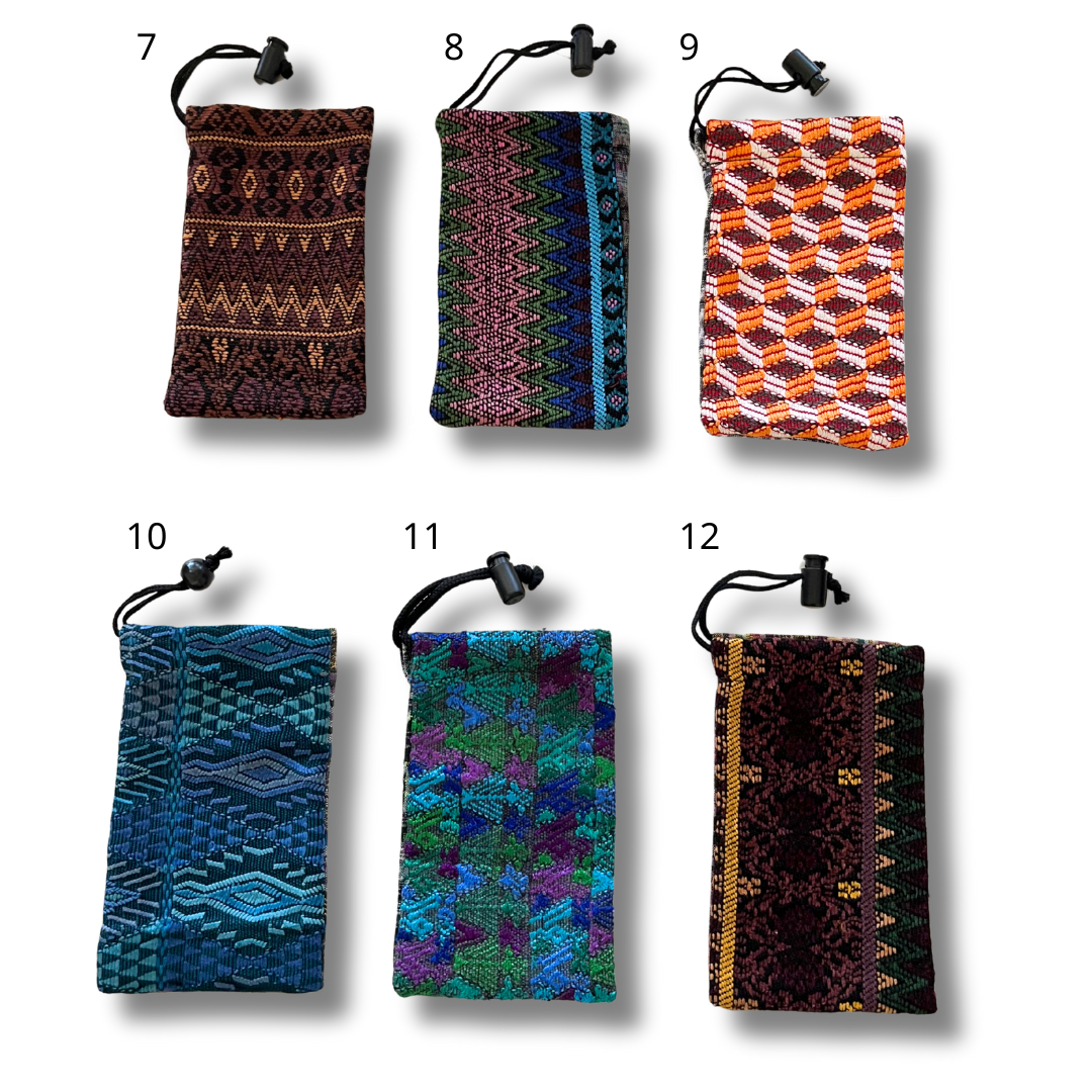 Lumily woven sunglass case for eyewear accessories with durable, stylish fabric and secure closure.