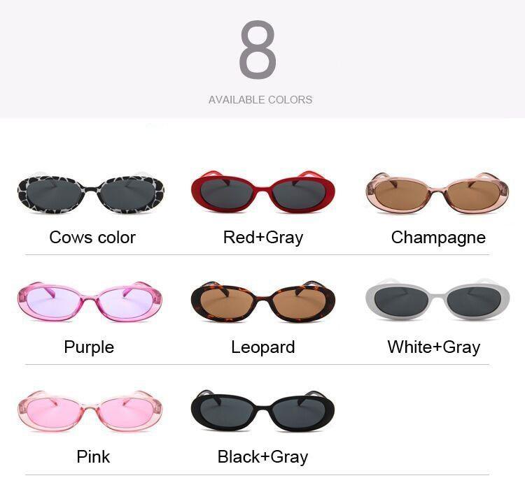 Stevvex Narrow Oval Skinny Polarized Sunglasses – 90s Retro UV400