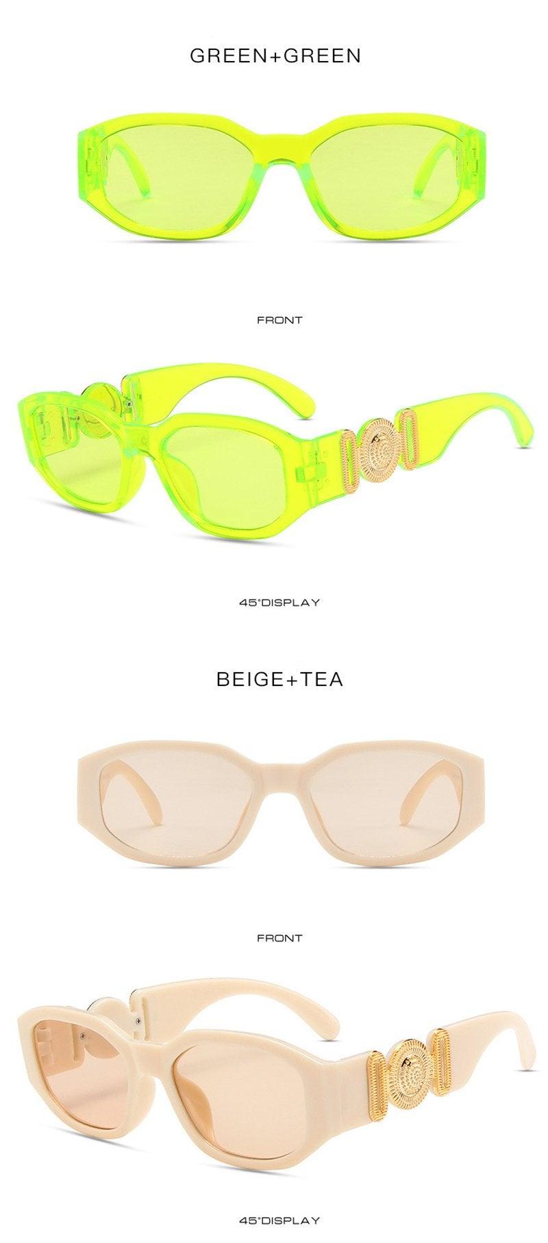Stylish retro sunglasses for women by Stevvex, featuring a modern design with dark tinted lenses and frame details.