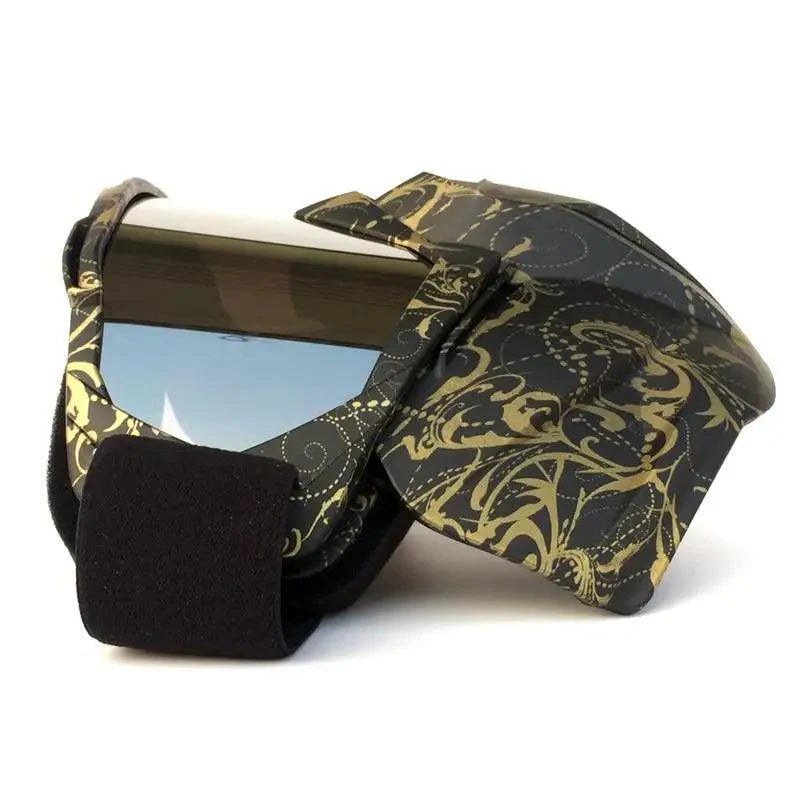 Stevvex unisex windproof outdoor sunglasses with detachable mask, designed for snowboarding, skiing, and outdoor winter activities.