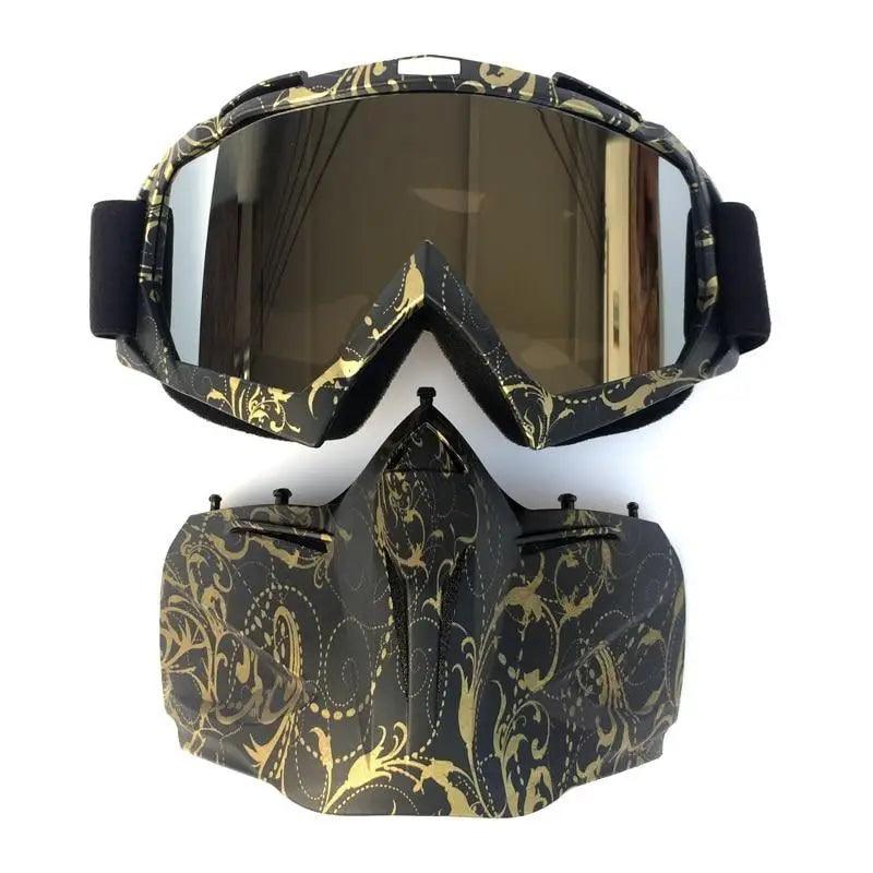 Stevvex unisex windproof outdoor sunglasses with detachable mask, designed for snowboarding, skiing, and outdoor activities.