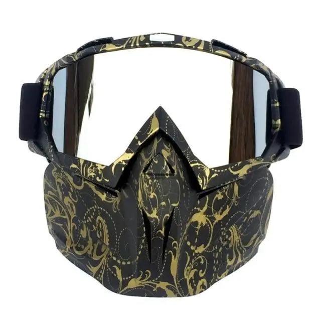 Stevvex unisex windproof outdoor sunglasses with detachable mask, suitable for snowboarding, skiing, and winter outdoor activities.