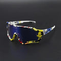Unisex Stevvex sport cycling sunglasses with sleek frame and tinted lenses, suitable for men and women during outdoor rides.