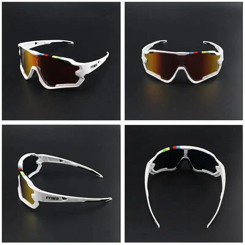 Unisex Stevvex sport cycling sunglasses with sleek design, UV protection, and polarized lenses for men and women outdoor riding.