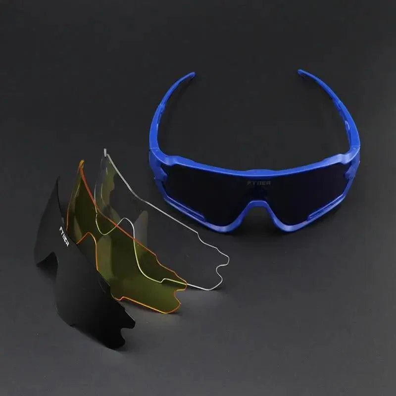 Unisex Stevvex sport cycling sunglasses with sleek frames and tinted lenses for outdoor cycling and active wear.