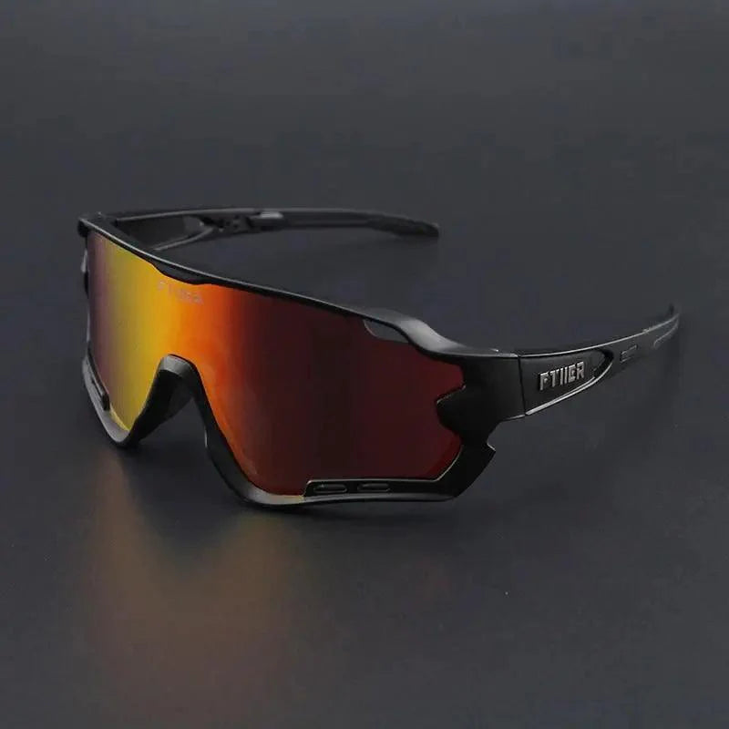 Stevvex unisex sport cycling sunglasses with sleek sporty design, UV protection lenses, suitable for men and women.