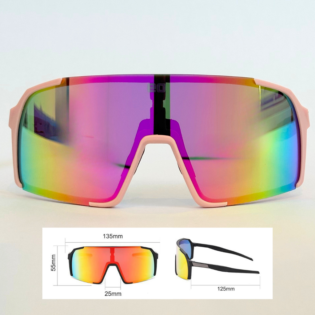 Eastern Outer Uno Mas Photochromic+ small youth sunglasses with dark lenses and measuring strap, designed for comfortable fit and eye protection.