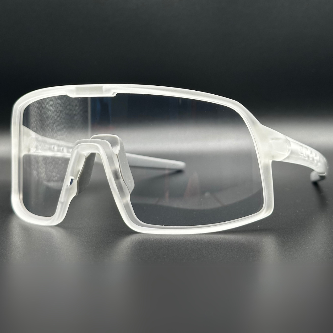 Eastern Outer Mojave sunglasses with photochromic lenses, shown from an angled vapor-style design view.