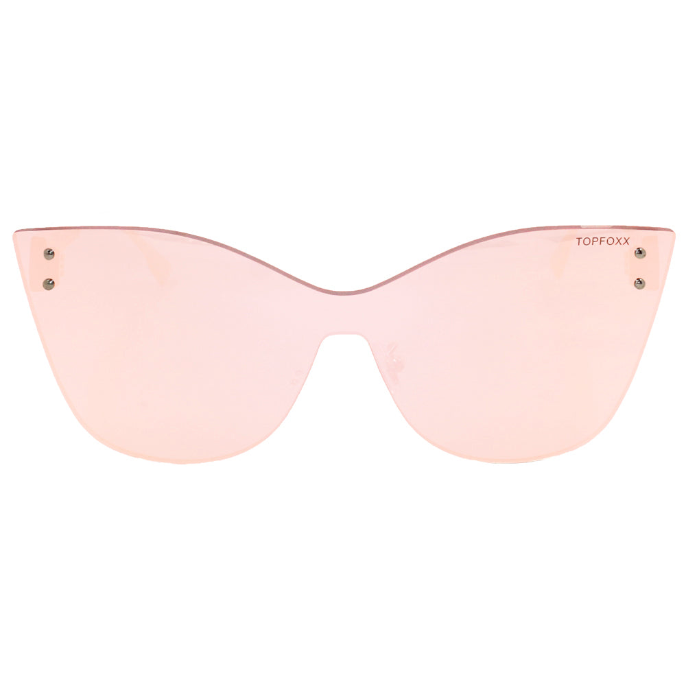 TopFoxx Venice 2 Rose Gold Aviator Sunglasses