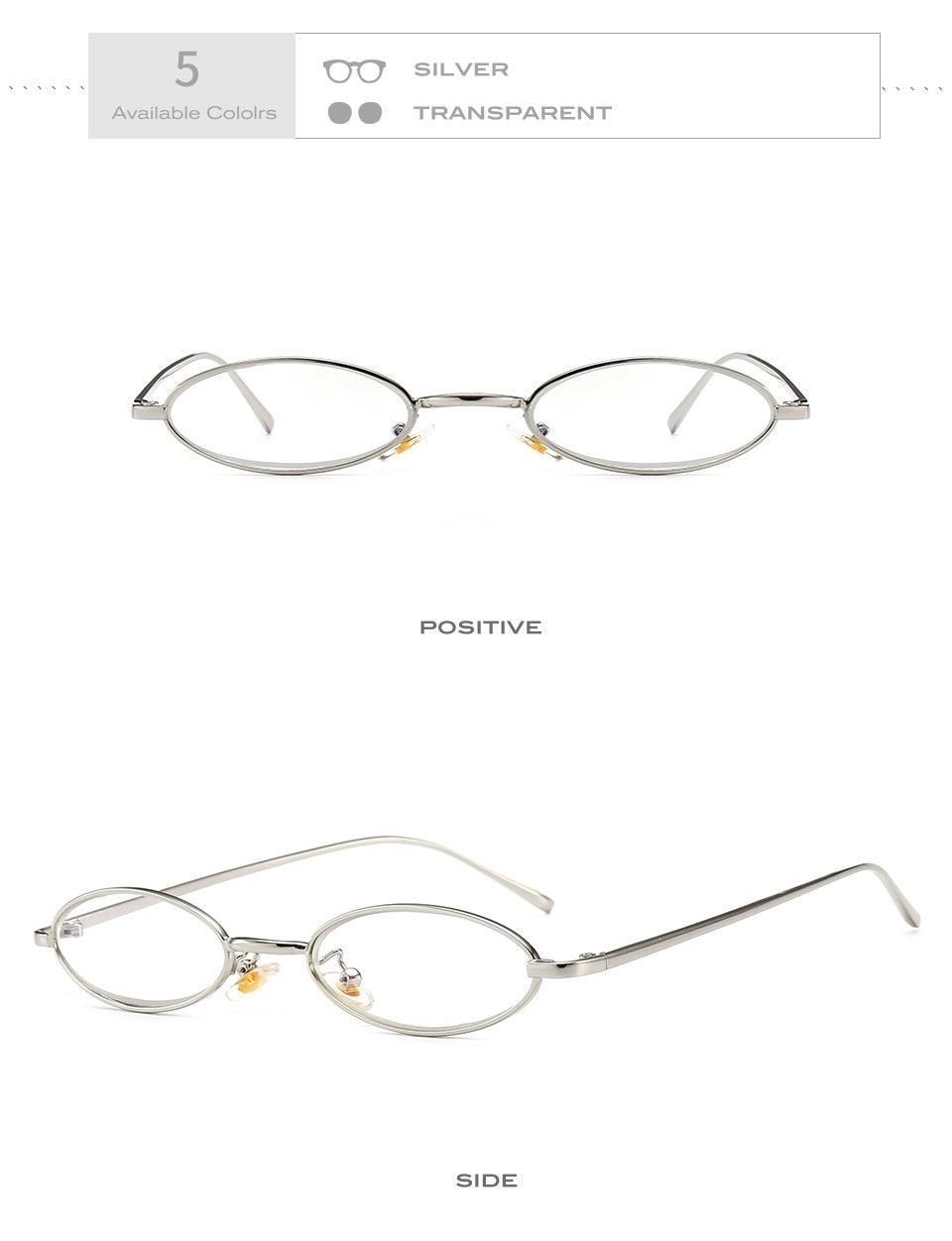 Stevvex Vintage Oval Mirror Sunglasses – Metal Frame UV400