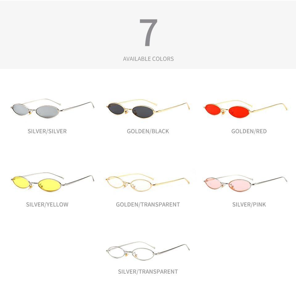 Stevvex Vintage Oval Mirror Sunglasses – Metal Frame UV400