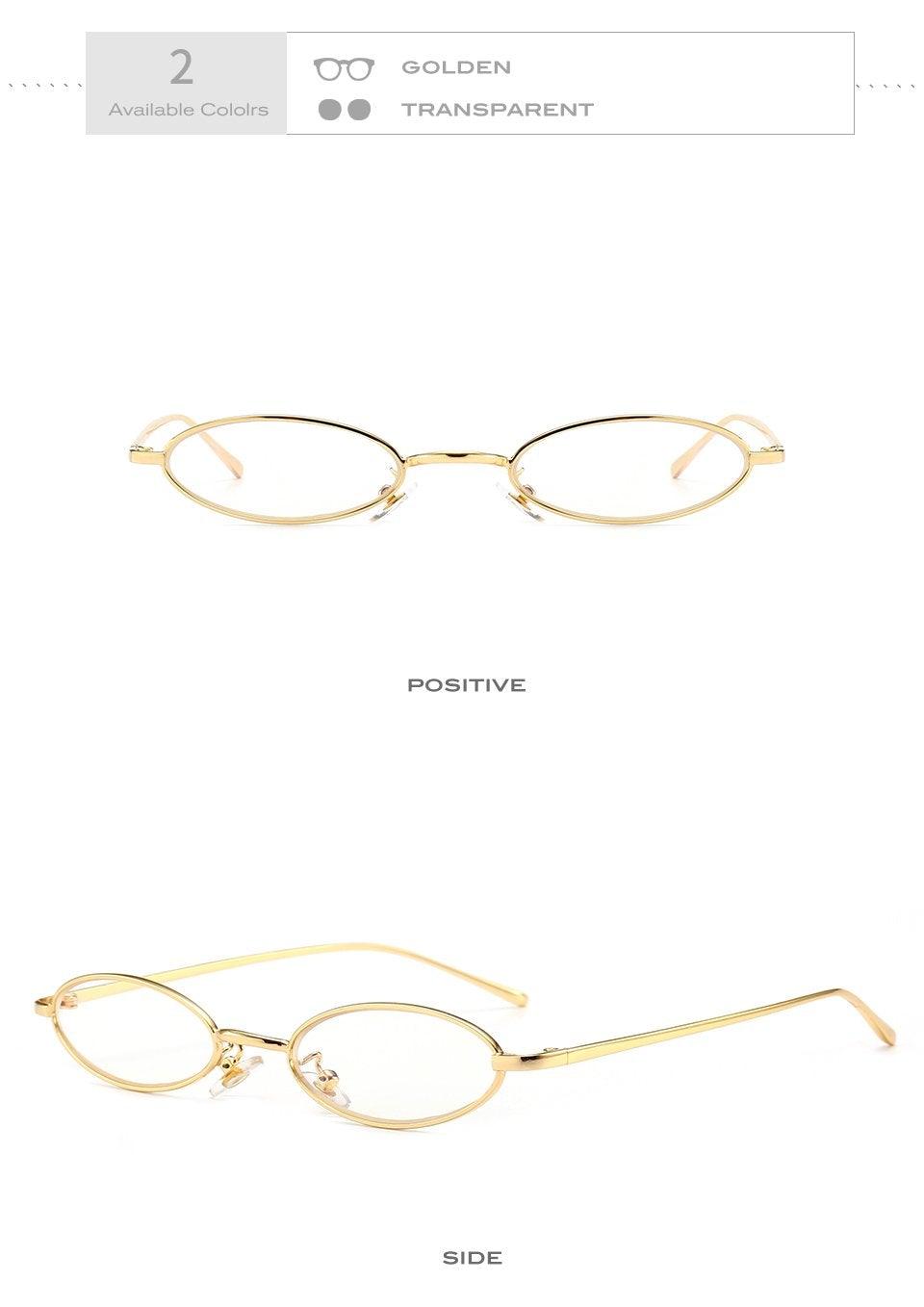 Stevvex Vintage Oval Mirror Sunglasses – Metal Frame UV400