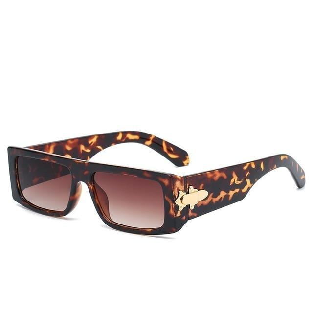 Stevvex Vintage Rectangle Polarized Sunglasses – UV400 Unisex