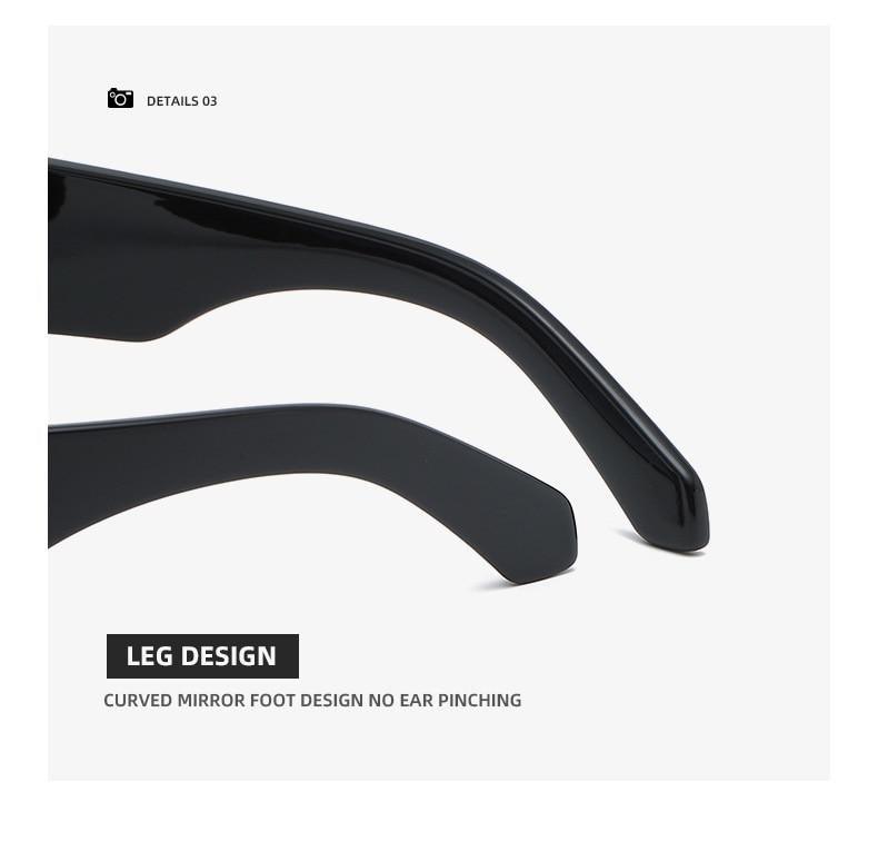 Stevvex Vintage Rectangle Polarized Sunglasses – UV400 Unisex