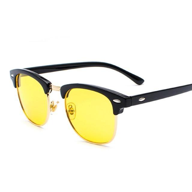 Vintage Stevvex polarized sunglasses with square frames, suitable for men and women, showcasing retro sun eyewear design.