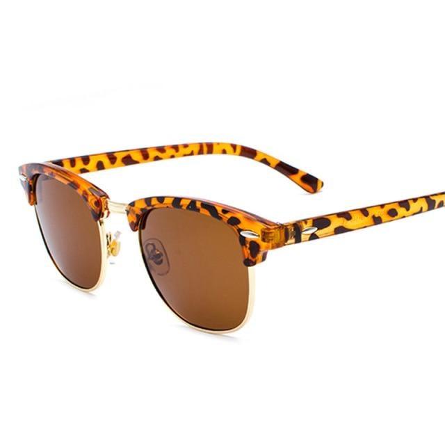 Vintage Stevvex polarized sunglasses with retro square design for men and women, featuring dark tinted lenses and stylish frames.
