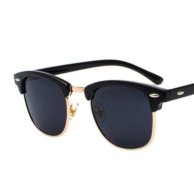 Vintage retro polarized sunglasses by Stevvex, square frame design for men and women, stylish sun glasses with UV protection.