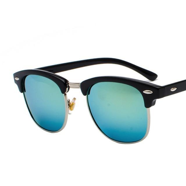 Vintage Stevvex polarized sunglasses with retro square frames for men and women, stylish sun eyewear for sunny days.