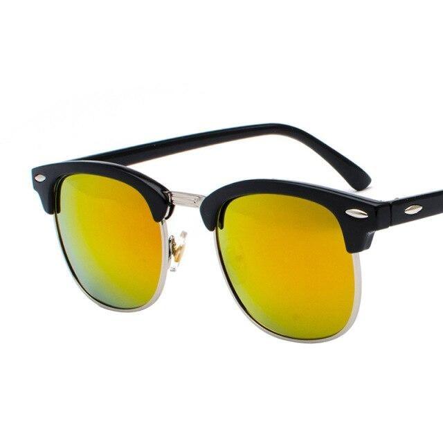 Vintage retro polarized sunglasses by Stevvex featuring square frames, suitable for men and women, stylish sun eyewear.