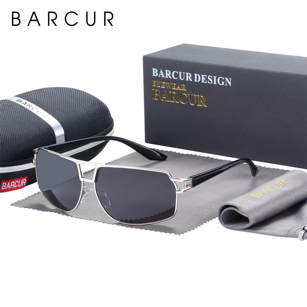 Polarized Square Sunglasses – UV400 Metal Frame Unisex