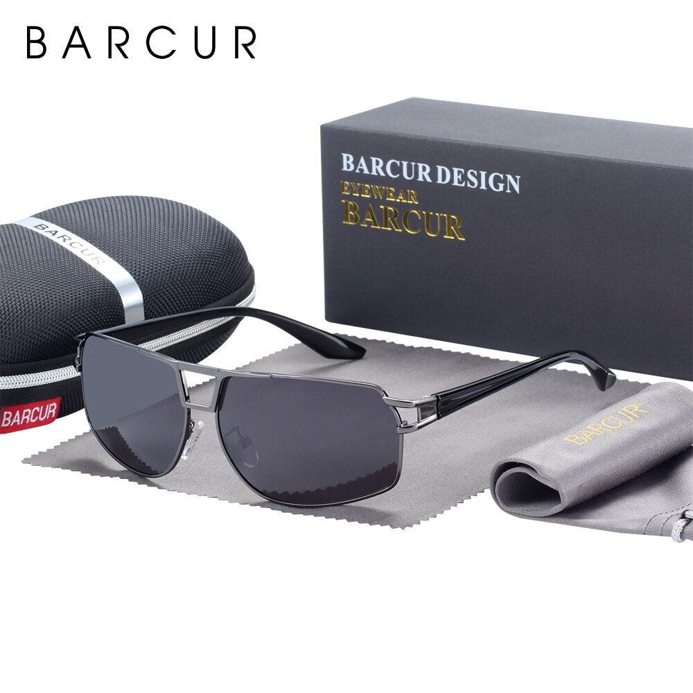 Polarized Square Sunglasses – UV400 Metal Frame Unisex
