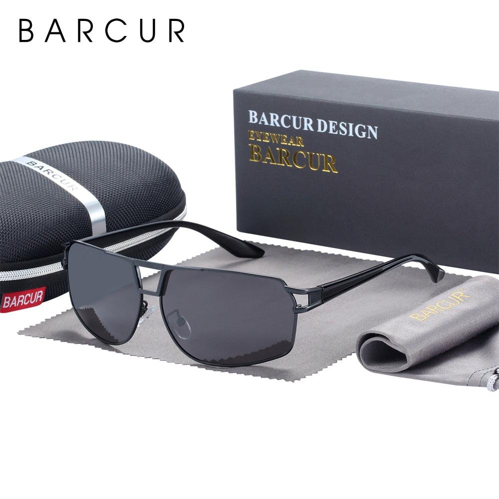 Polarized Square Sunglasses – UV400 Metal Frame Unisex