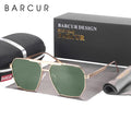 Stevvex luxury aluminum polarized square sunglasses with large vintage retro frames, UV400 protection for men and women.