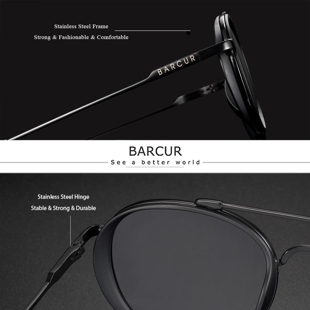 Retro Round Polarized Sunglasses – UV400 Vintage Style Unisex