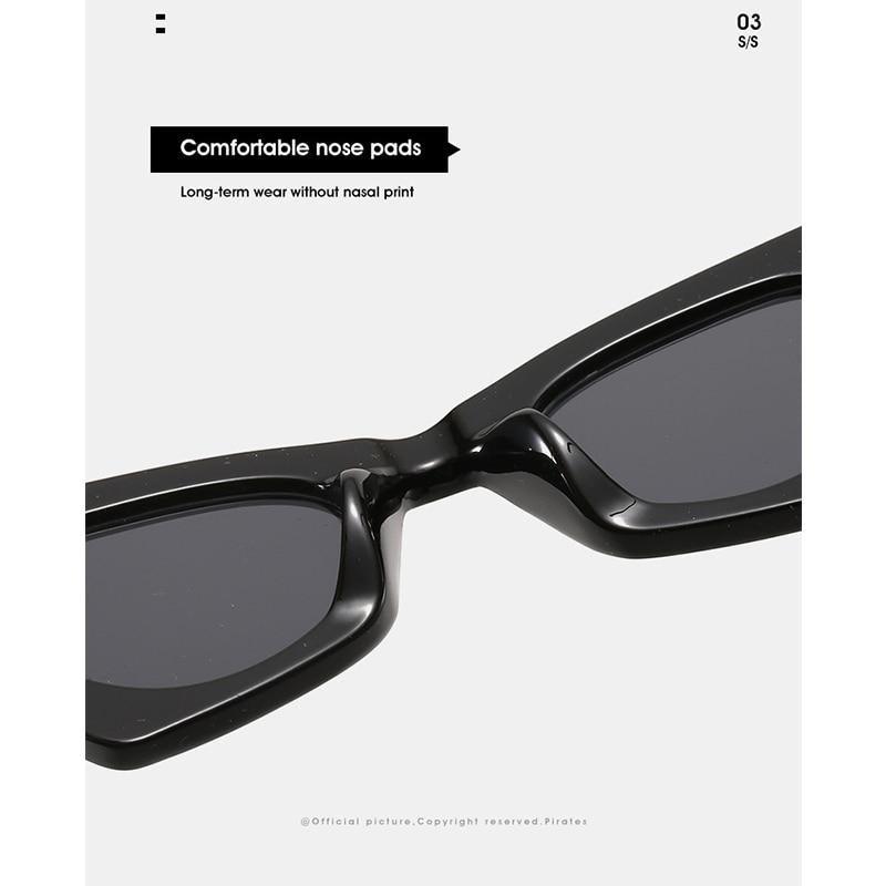 Women's vintage retro cat eye sunglasses by Stevvex with square frames, stylish and trendy for fashionable streetwear.