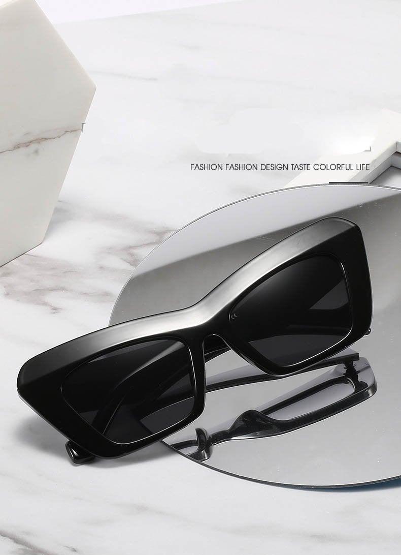 Stevvex Vintage Oversized Square Cat Eye Sunglasses – UV400 Polarized