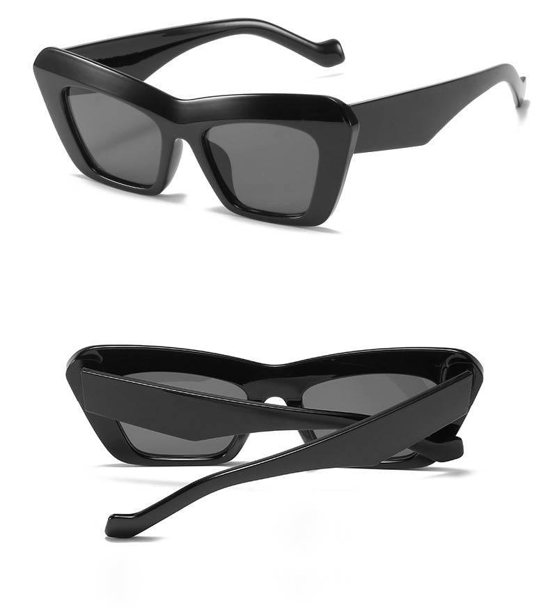Stevvex Vintage Oversized Square Cat Eye Sunglasses – UV400 Polarized